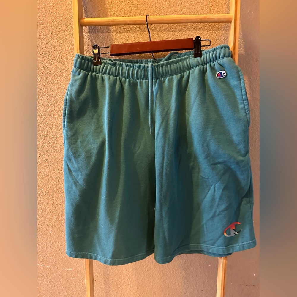 Men champion shorts teal